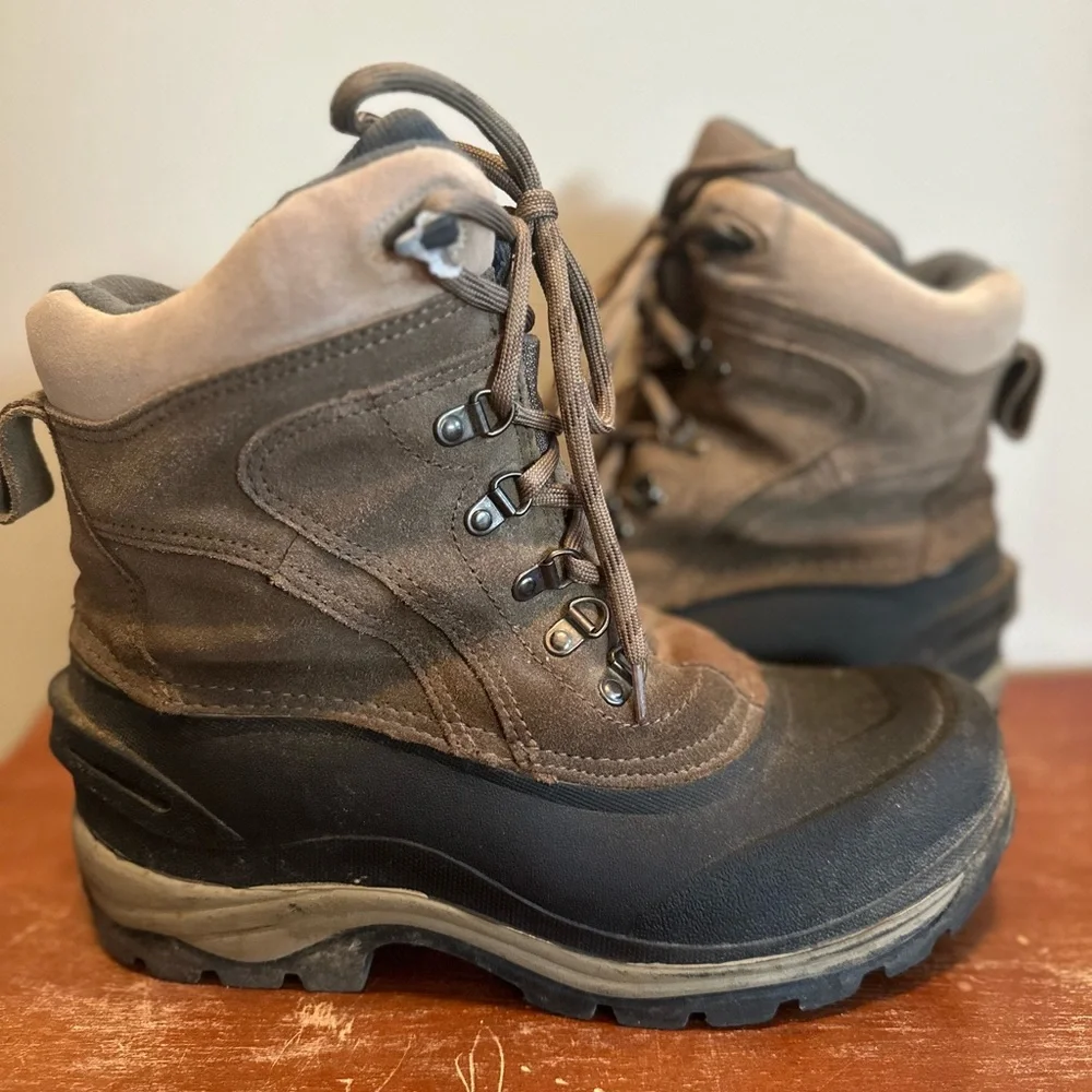 Thermolite Men's Tan and Black Snow Boots